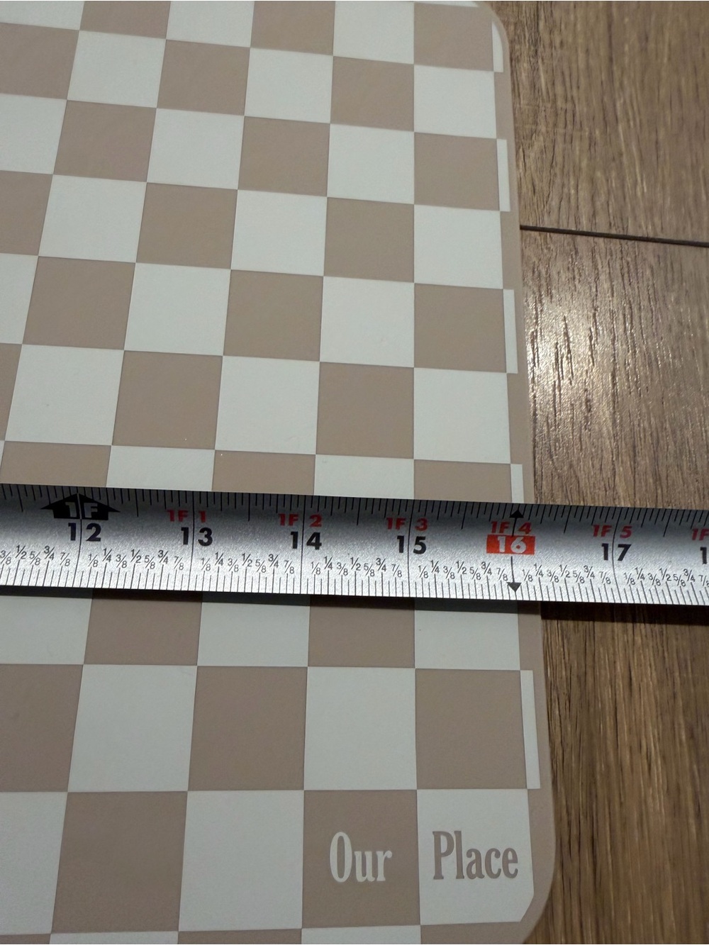 Our Place Beige and White Checkerboard 2 silicon baking mats, NEW - Picture 6 of 9